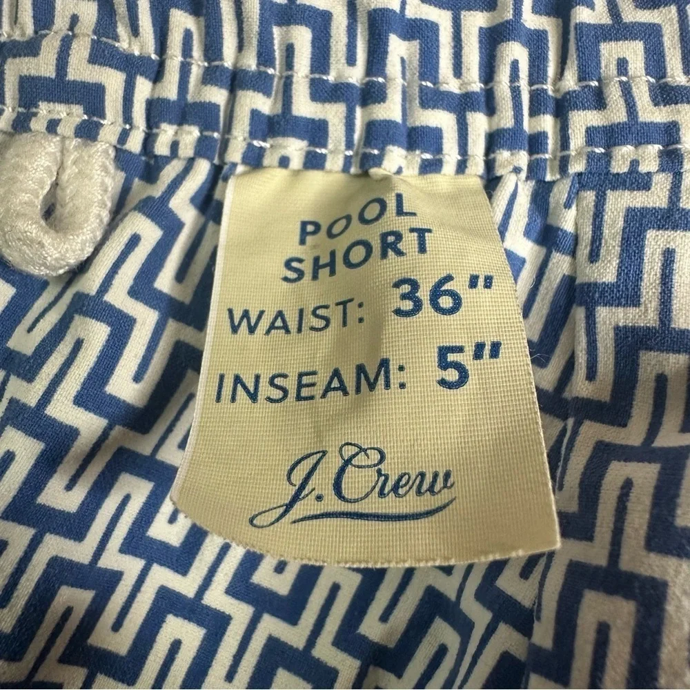 J. Crew Men’s Pool Shorts Swimwear. Size 36